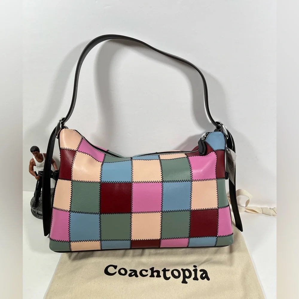 Coach Coachtopia Alter/Ego Slouchy Shoulder Bag Upcrafted Leather Multi 4 CBE00 - Picture 4 of 13
